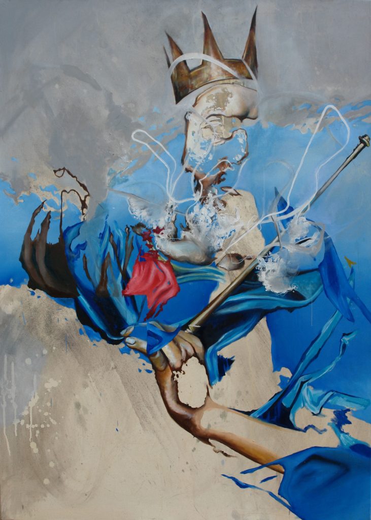 Palimpseste 21 – huile sur toile – oil on canvas – 100×140 cm . 2021