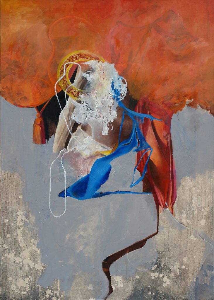 Palimpseste 22 – huile sur toile – oil on canvas – 100×140 cm . 2021
