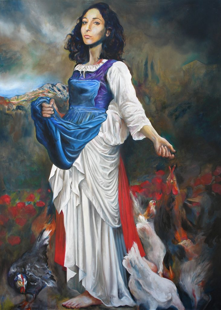 Le Poulailler du Garagaï- huile sur toile – oil on canvas – 140×100 cm . 2018