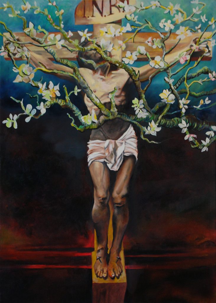 Hybrid 05 – huile sur toile – oil on canvas – 140×100 cm . 2017