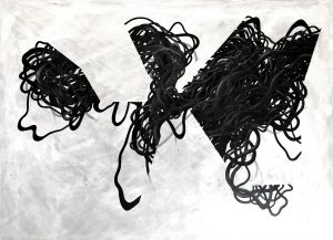 Untitled 42 – huile sur toile – oil on canvas – 120×160 cm . 2018