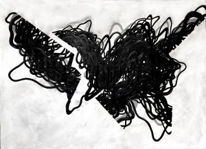 Untitled 41 – huile sur toile – oil on canvas – 120×160 cm . 2018