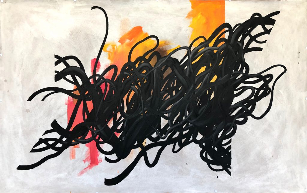 Untitled 43 – huile sur toile – oil on canvas – 120×160 cm . 2018