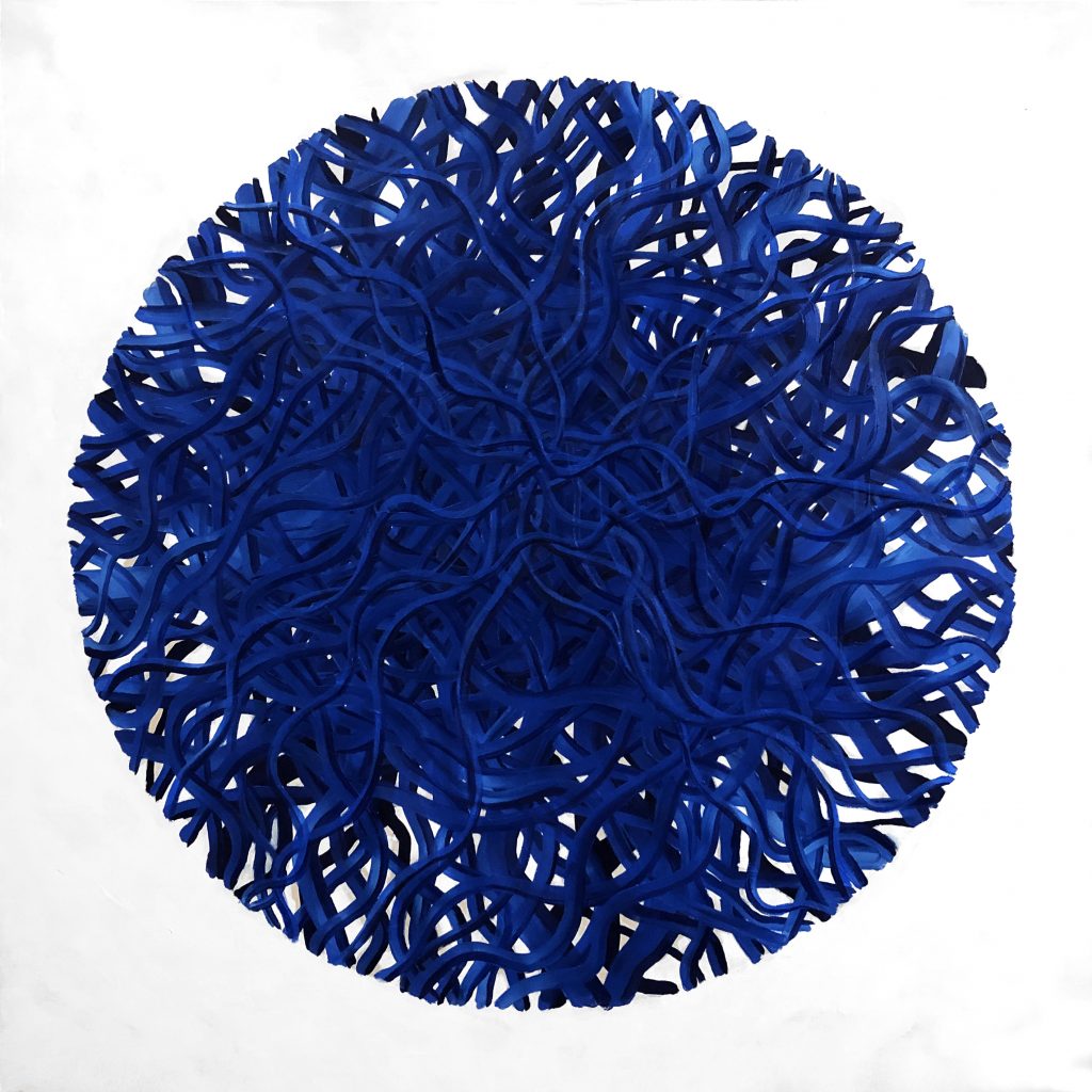 Untitled 36 – huile sur toile – oil on canvas – 160×160 cm . 2019