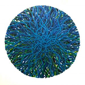 Untitled 37 – huile sur toile – oil on canvas – 160×160 cm . 2020