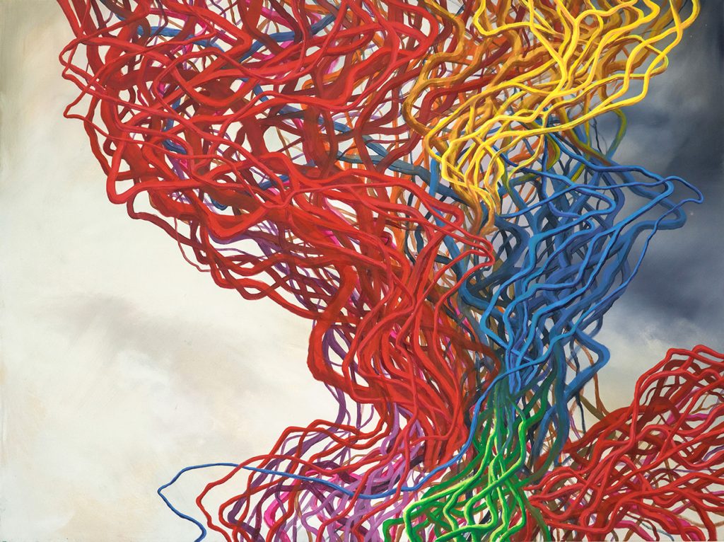 Untitled 17 – huile sur toile – oil on canvas – 120×160 cm . 2016