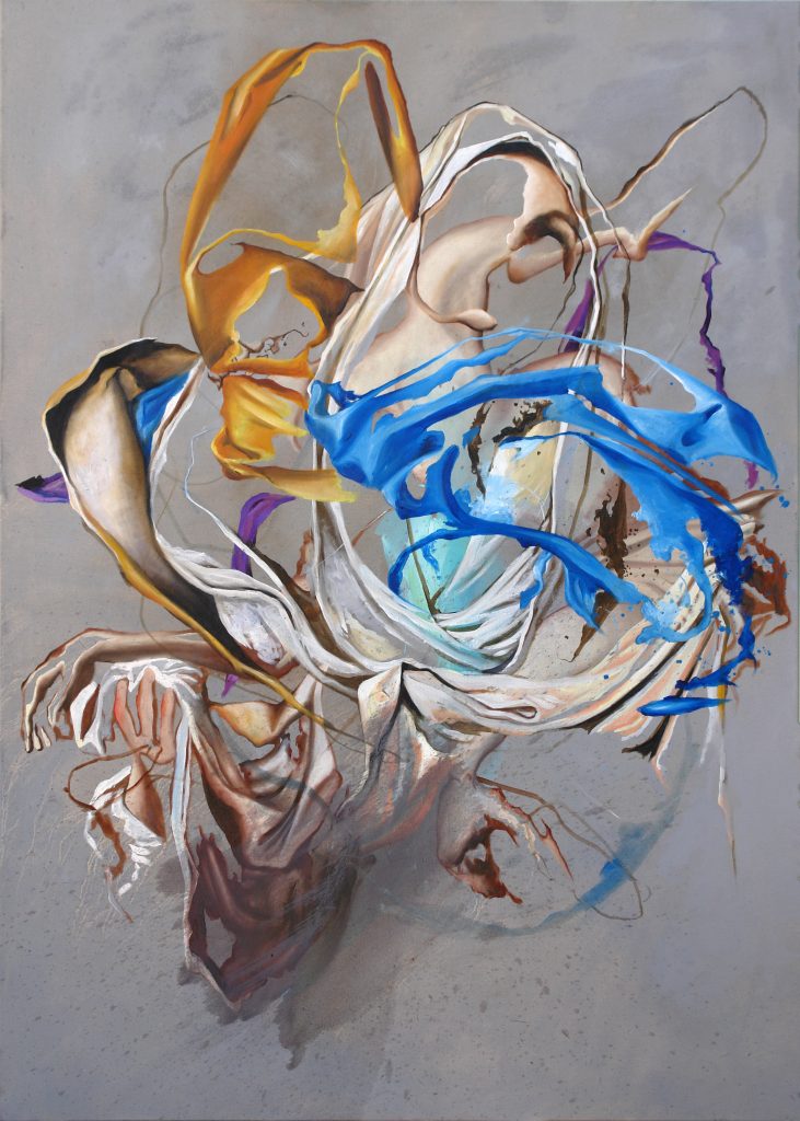Palimpseste 20 – huile sur toile – oil on canvas – 140×100 cm . 2021