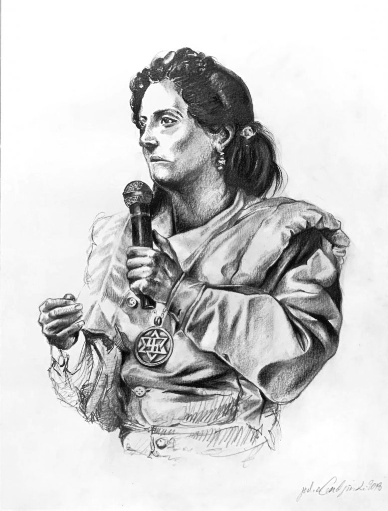 untitled 05 – black stone on paper – 30×39,5cm – 2018