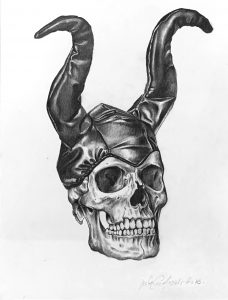 untitled 06 – black stone on paper – 30×39,5cm – 2018