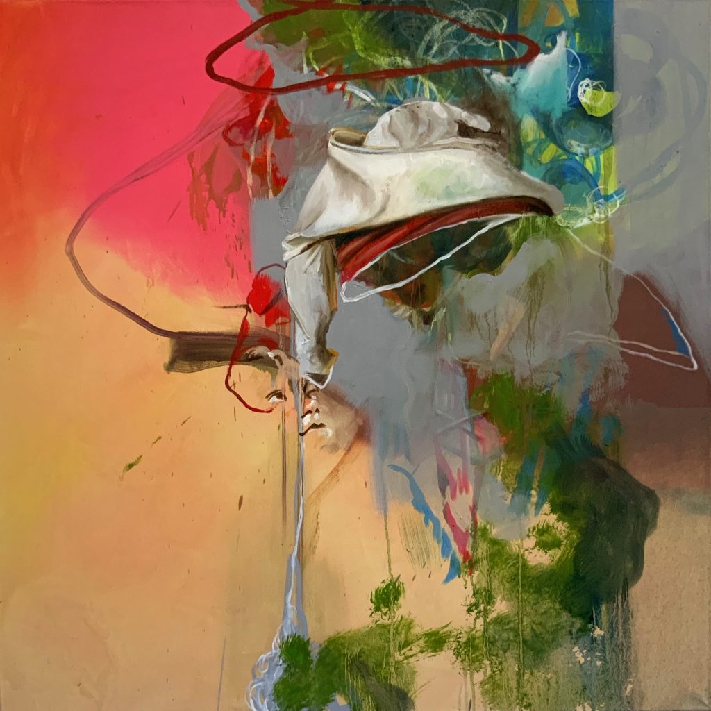 Untitled 43 – huile sur toile – oil on canvas – 90×90 cm – 2022