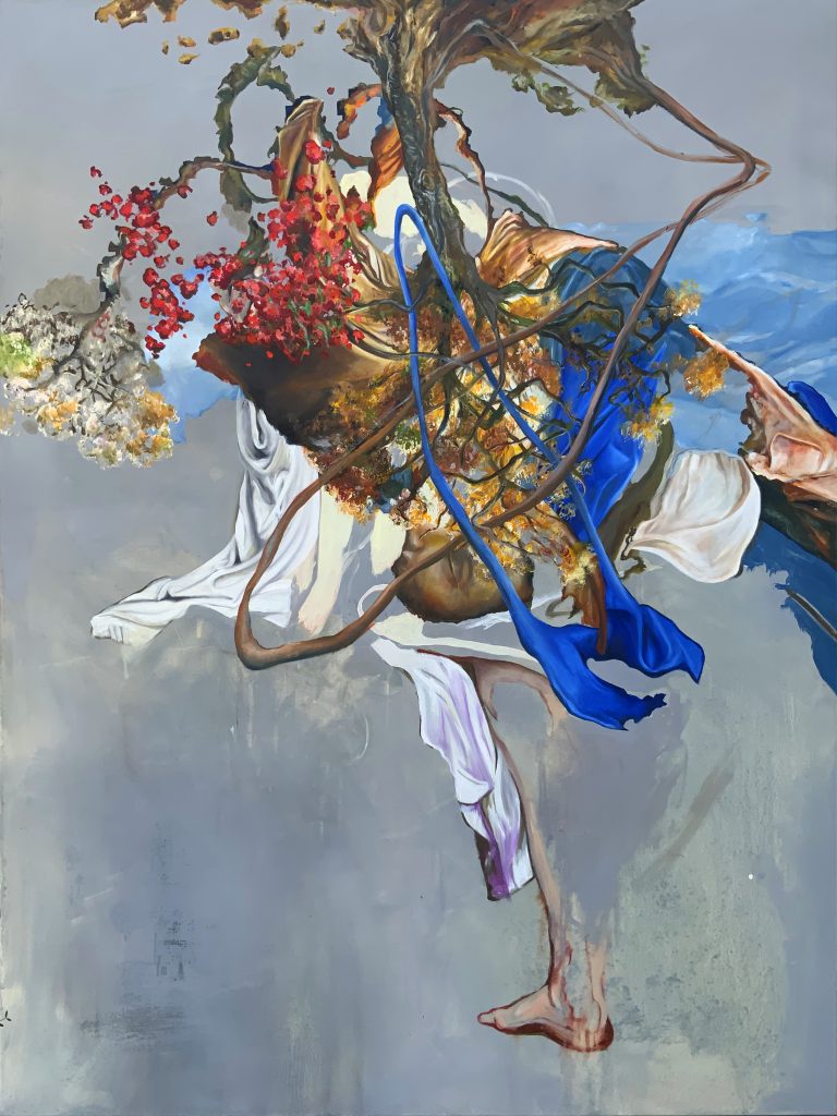 Untitled 48 – huile sur toile – oil on canvas – 160×120 cm – 2023