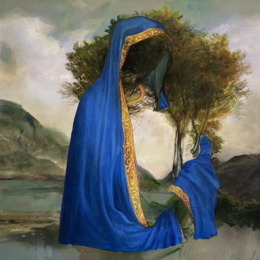 Untitled 47 – huile sur toile – oil on canvas – 90×90 cm – 2023