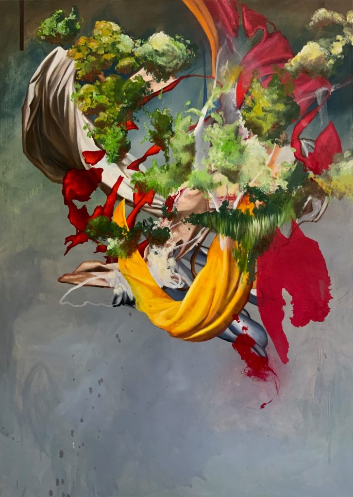 Untitled 61 – huile sur toile – oil on canvas – 140×100 cm – 2024