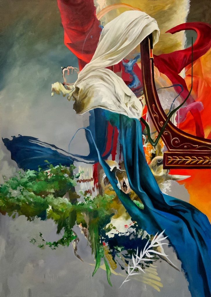 Untitled 63 – huile sur toile – oil on canvas – 140×100 cm – 2024